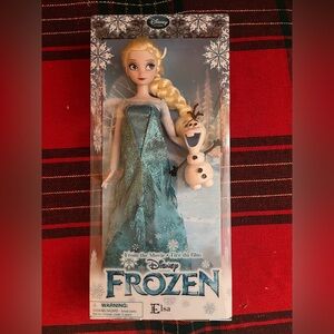 Disney Store Frozen 12'' Inches Elsa Classic Doll With Olaf 2016